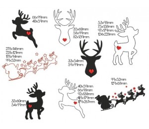 Stickserie - Weihnachts Silhouette 2